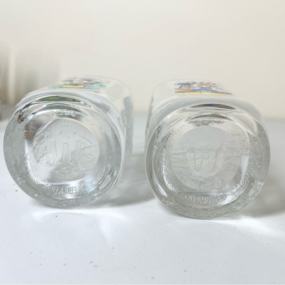 Vintage McDonald’s Disney World 2000 Mickey Mouse Celebration Glasses Set of 2 - Picture 4 of 4